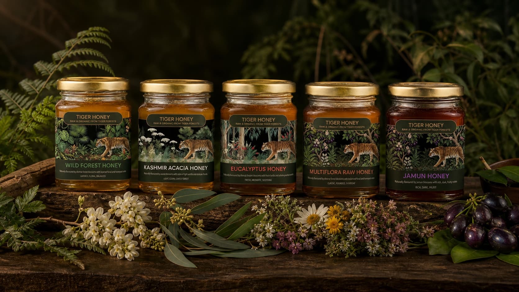 Tiger Honey five-variety tasting collection