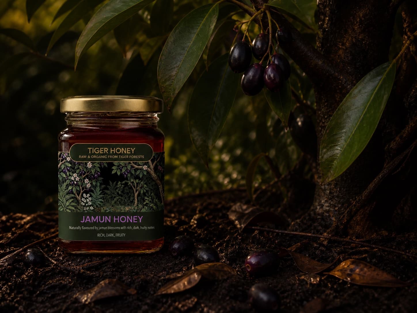 Jamun Honey beneath a fruiting jamun tree